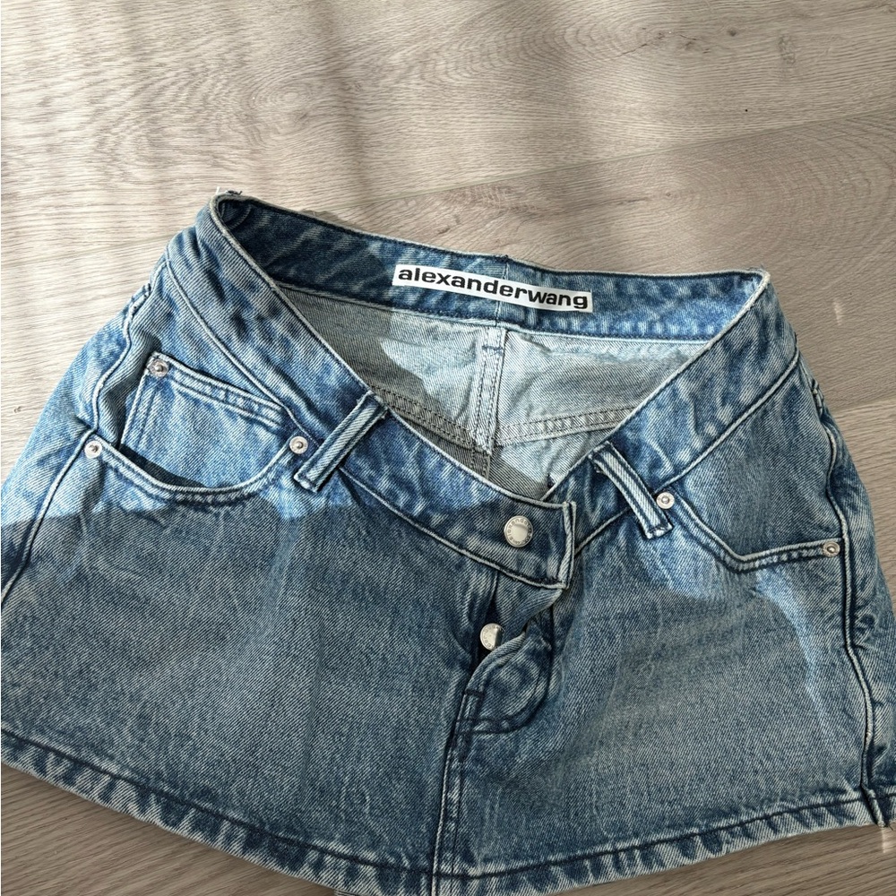 Alexander Wang Blue Denim Skirt